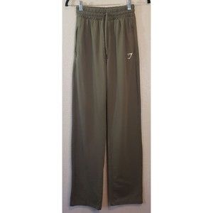 Gymshark Womens Green Sweatpants Casual Fitness Attire, Size XSmall